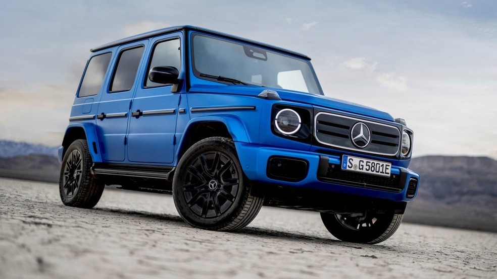 Mercedes-Benz Classe G se tornou híbrido em 2024 e abandonou motor V8 — Foto: Divulgação