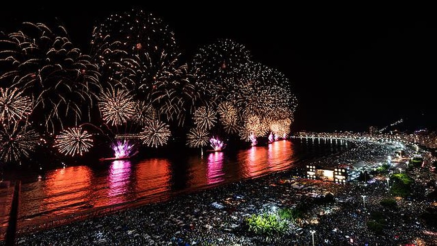 Réveillon de 2020 em Copacabana.