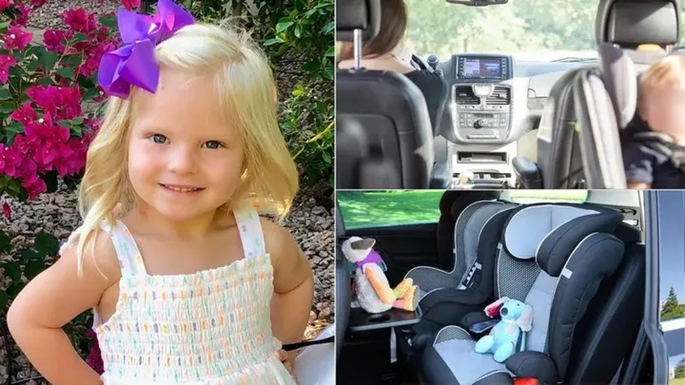 Charlotte, 3 anos, morreu dentro do carro, na garagem de casa, no Arizona — Foto: Reprodução/ Fox