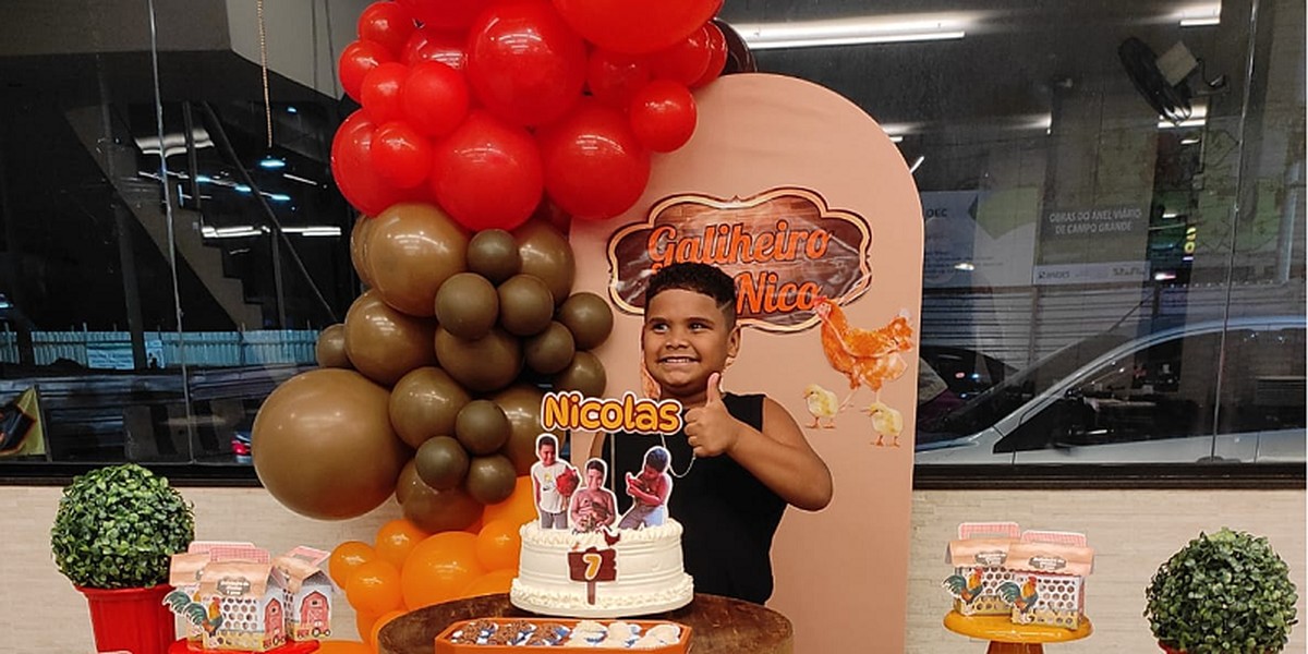 

Menino autista viraliza com festa de aniversário temática de galinha