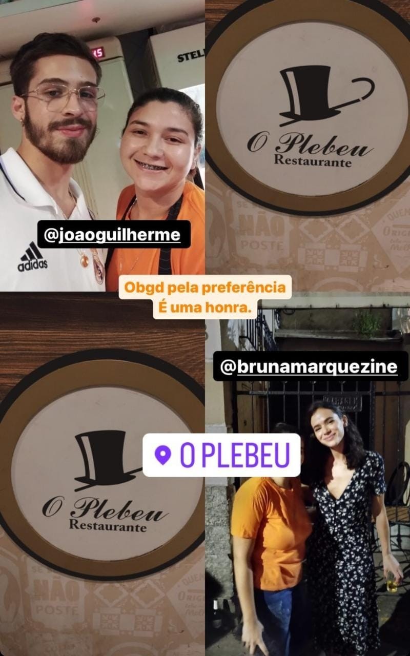 Bruna Marquezine e João Guilherme — Foto: rep/ instagram