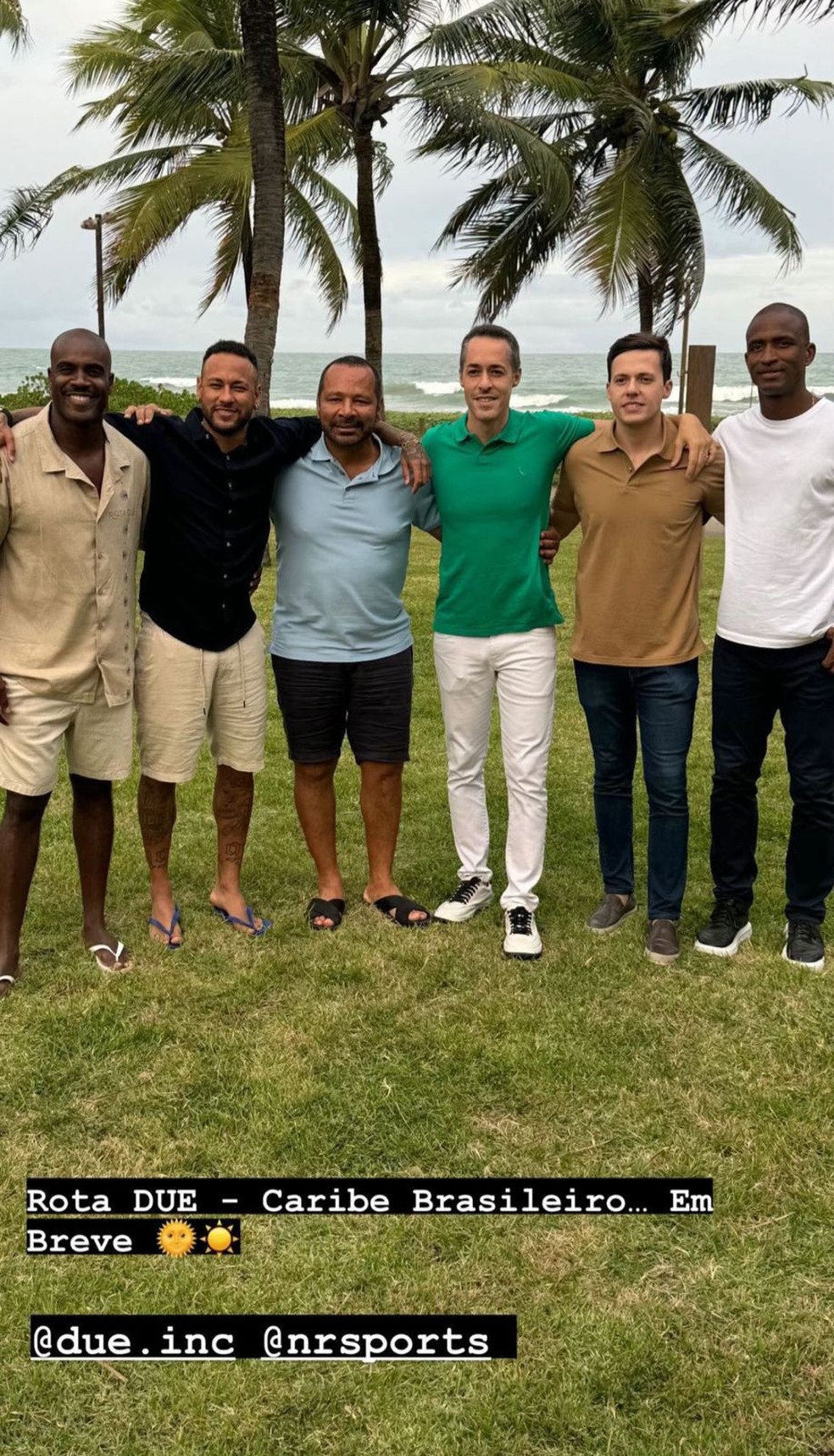 Após polêmica de privatização, Neymar e pai se reúnem com empresa para construir resort em PE — Foto: Instagram