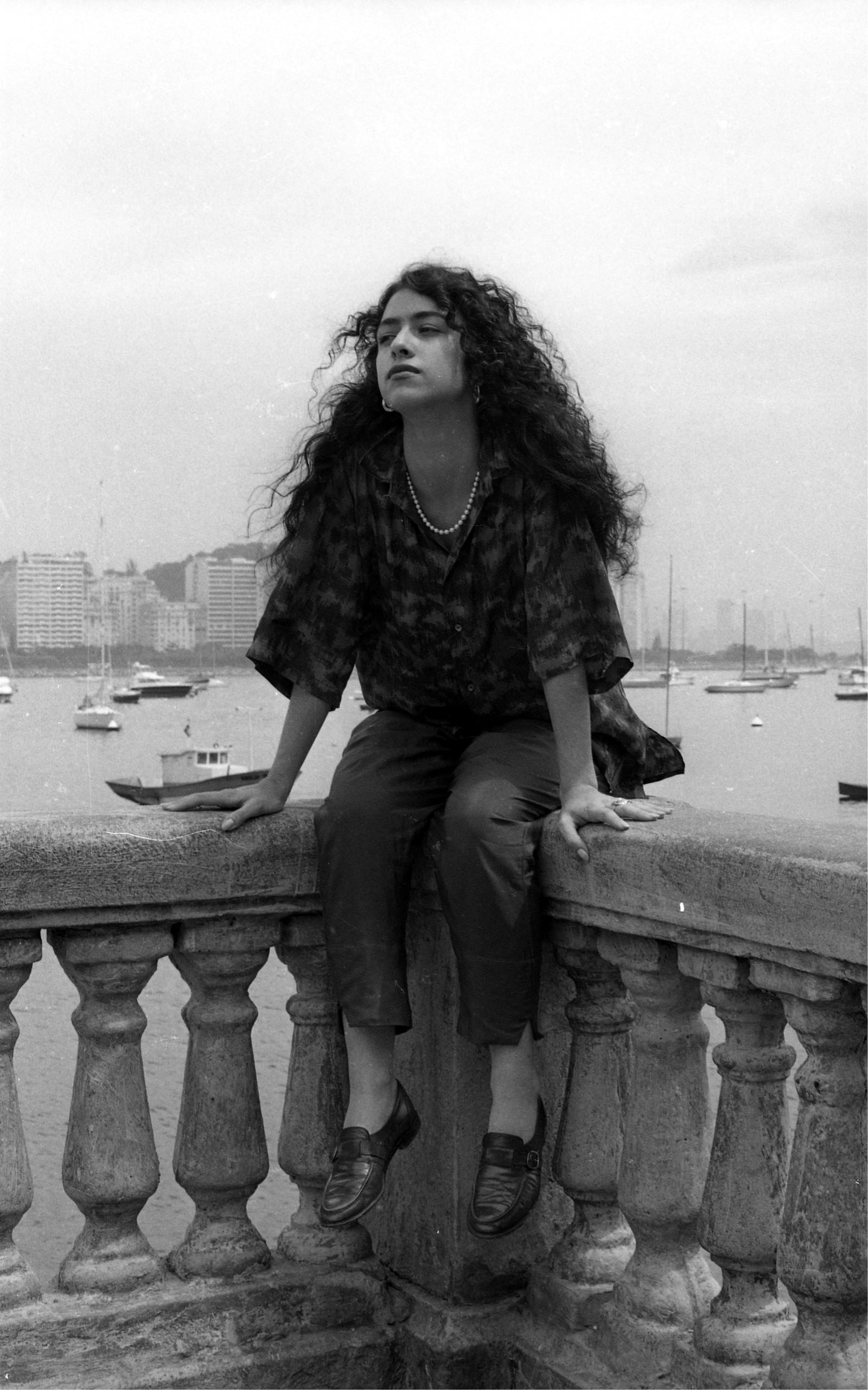 Marisa Monte na Urca, em 1987 — Foto: Selmy Yassuda / Agência O Globo