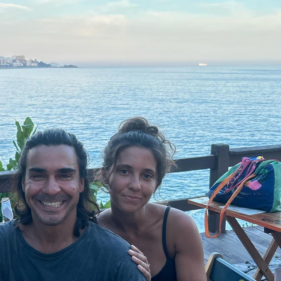 André Gonçalves com a filha, Manoela Seiblitz — Foto: Instagram