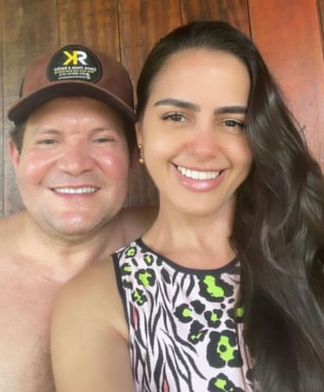 Ximbinha com a mulher, Karen Kethlen — Foto: Instagram