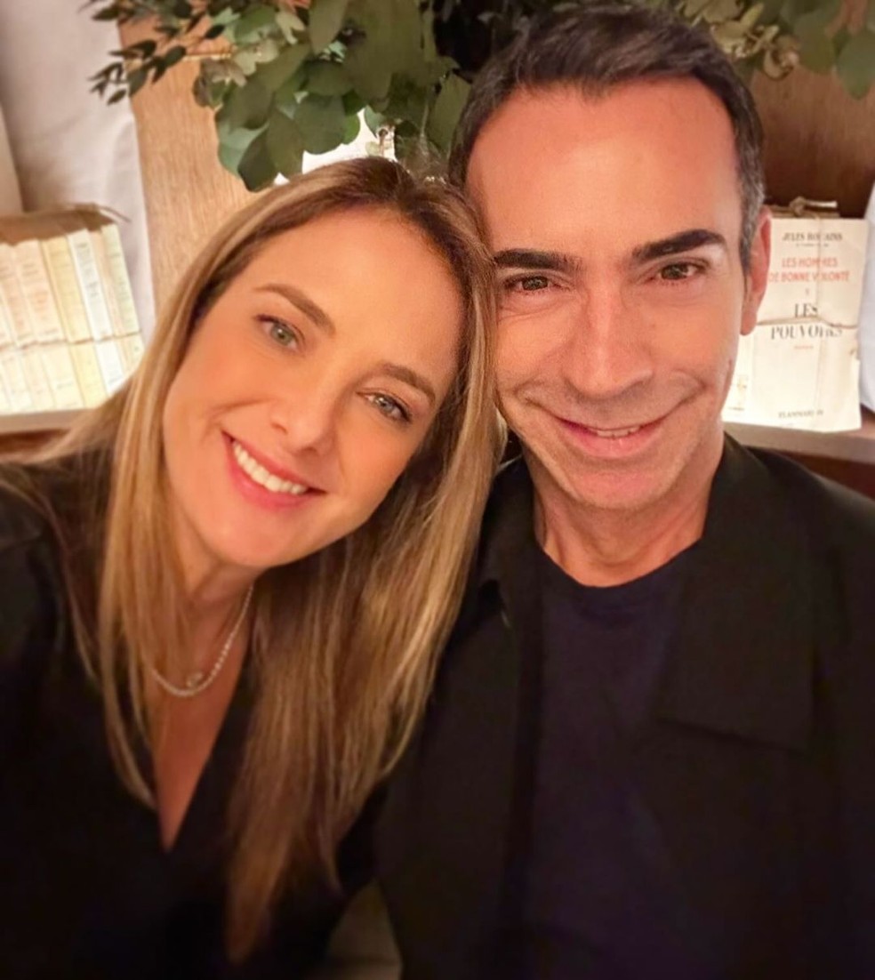 O casal César Tralli e Ticiane Pinheiro, juntos há 10 anos — Foto: Reprodução/Instagram