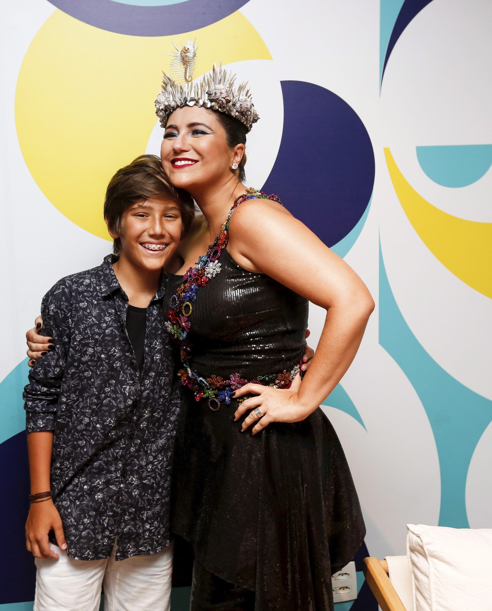 Maria Rita com o filho Antonio em 2018 — Foto: Marcos Ramos / Agencia O Globo