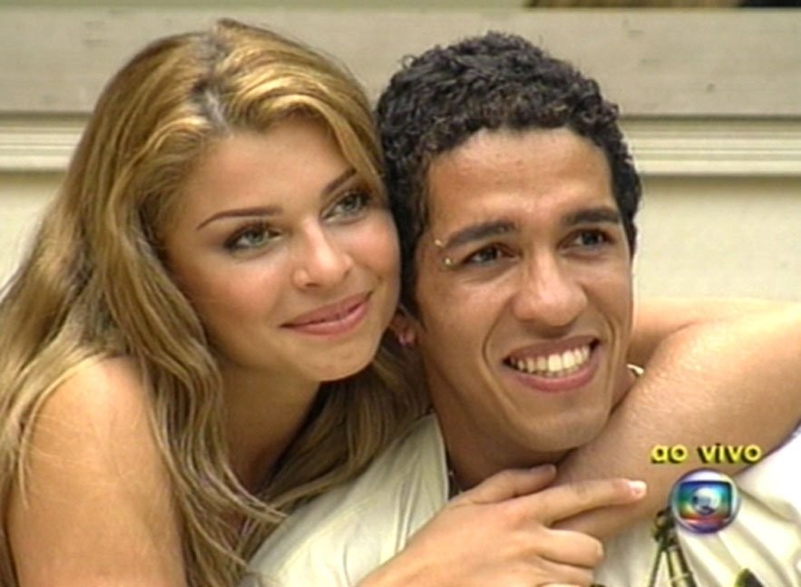 Grazi e Jean na final do "BBB 5" — Foto: Reprodução