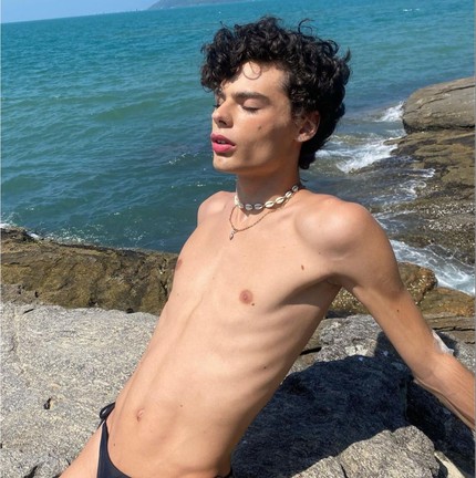 Luigi Tomé é filho da atriz Luiza Tomé — Foto: Instagram