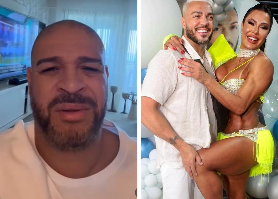 Adriano Imperador nega envolvimento com Gracyanne e Belo