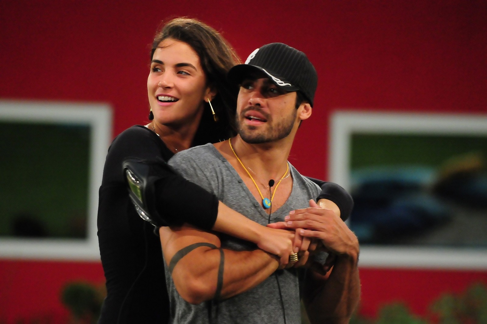 Yuri Fernandes no 'BBB 12' com Laisa — Foto: Arquivo Globo