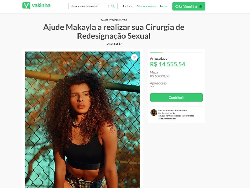 Makayla Sabino é bailarina trans — Foto: Instagram