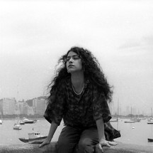 Marisa Monte na Urca, em 1987 — Foto: Selmy Yassuda / Agência O Globo