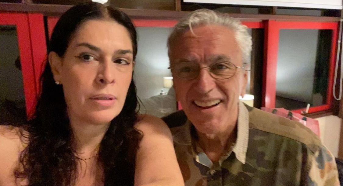 Caetano Veloso e a mulher, Paula Lavigne — Foto: Instagram