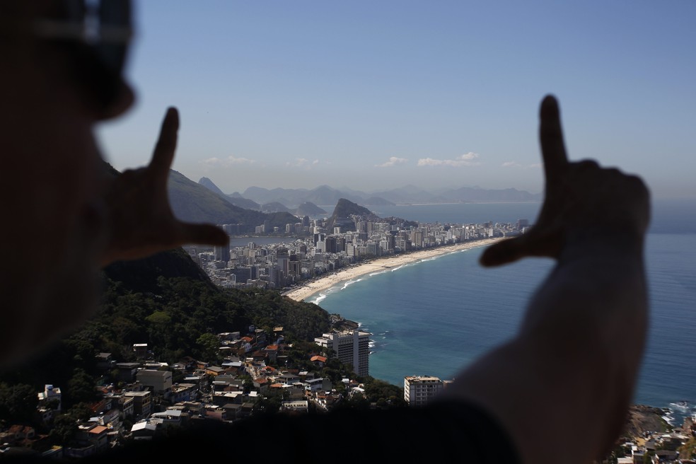 Vista contemplada do Morro do Vidigal — Foto: Divulgação