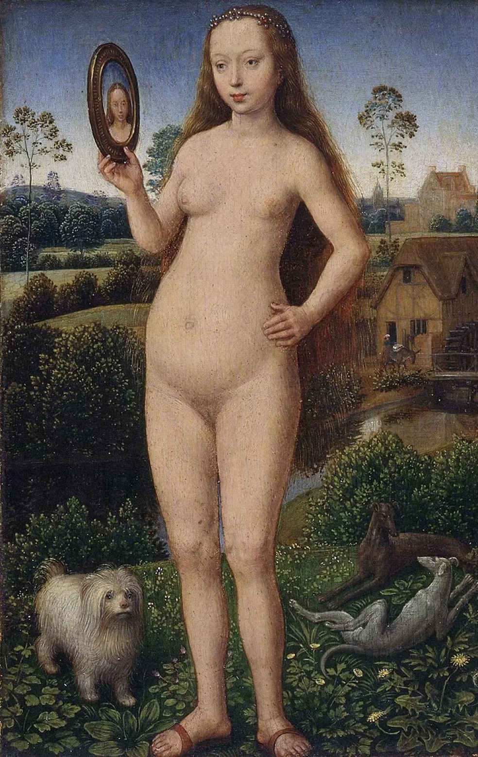 Alegoria da Vaidade de Hans Memling (feita por volta de 1490) — Foto: Museu de Belas Artes de Estrasburgo