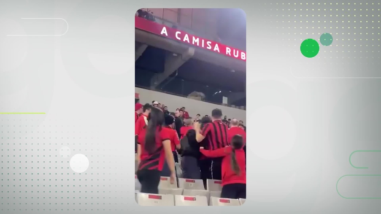 Torcedores do Athletico brigam na Arena após derrota para o São Paulo
