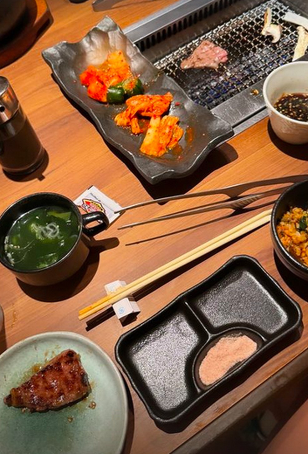 Bruna mostra jantar no Japão — Foto: Reprodução/Instagram