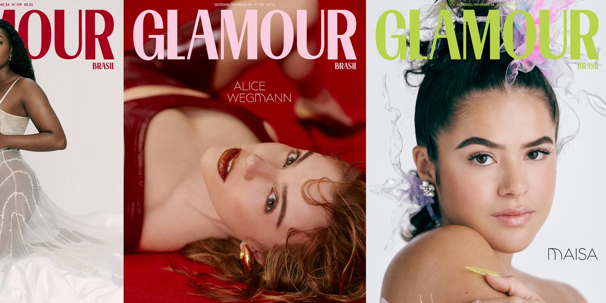 Iza, Alice Wegmann e Maisa estrelam as capas da primeira Glamour impressa de 2024