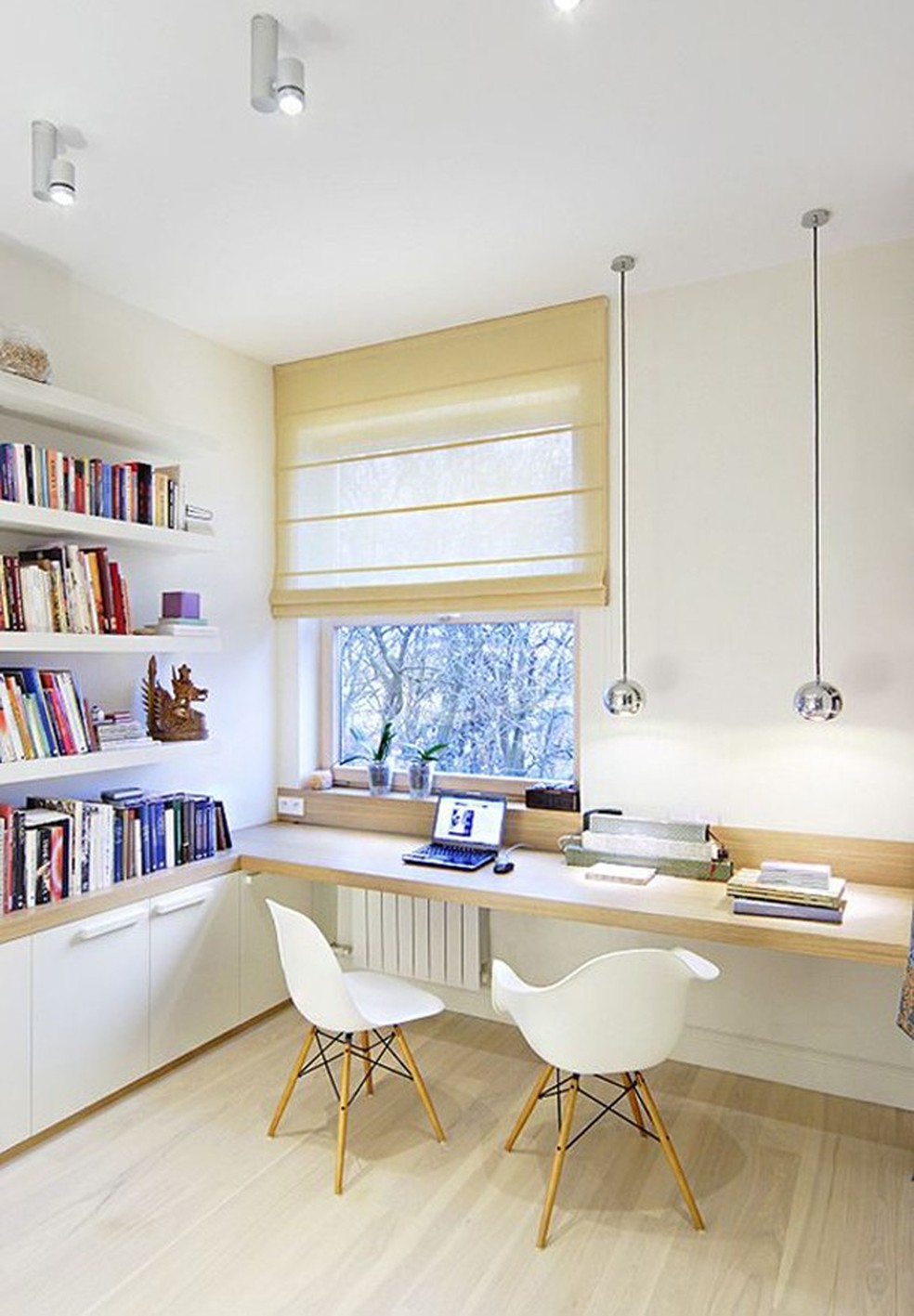 Inspirações para home office (Foto: Reprodução/Pinterest @josigw ) — Foto: Glamour