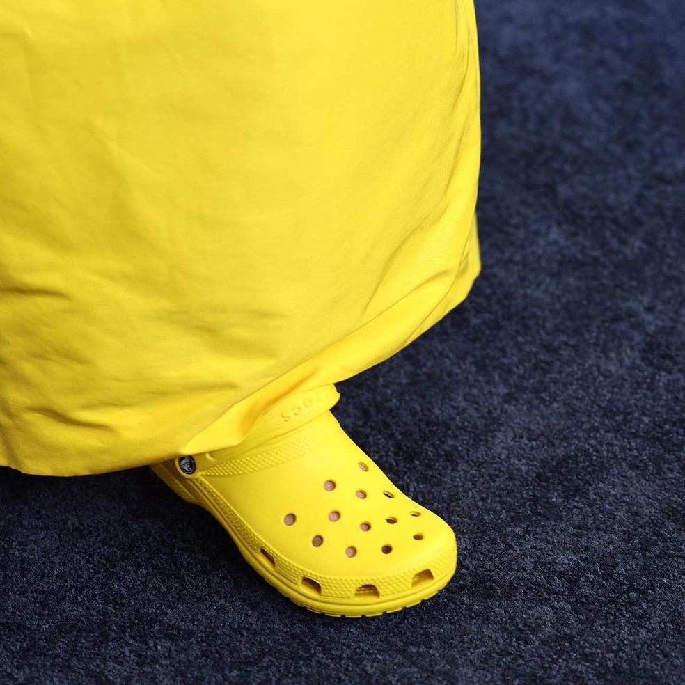 Crocs usado por Brooke Shields no Tony Awards — Foto: Getty Images