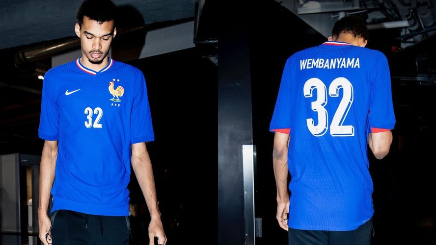 Wembanyama surge como novo uniforme da França para Euro 2024 na NBA