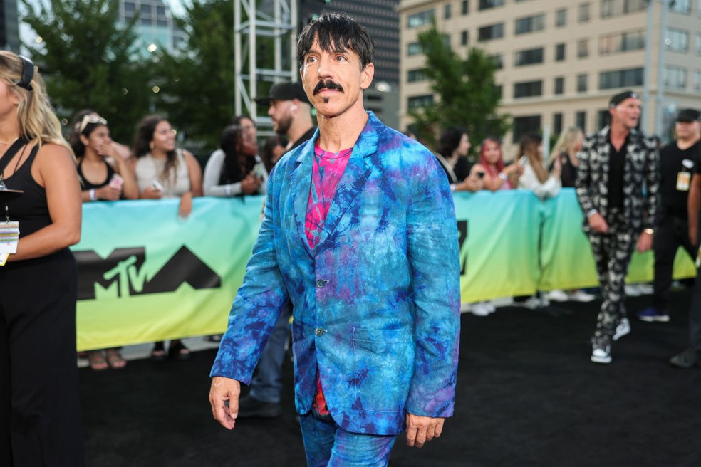 Anthony Kiedis na premiação MTV Video Music Awards de 2022. — Foto: Getty Images