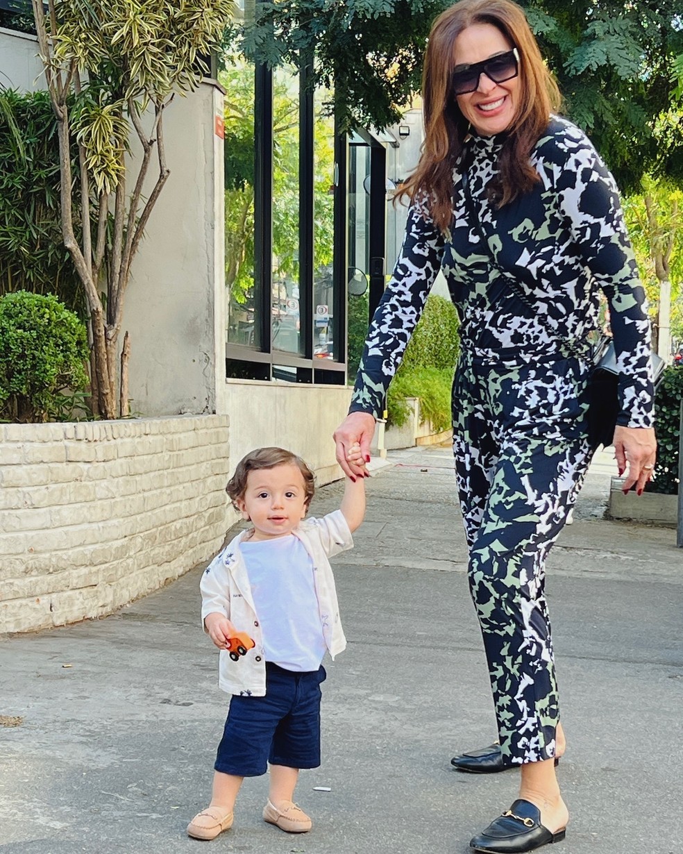 Claudia Raia e Luca — Foto: Reprodução/Instagram