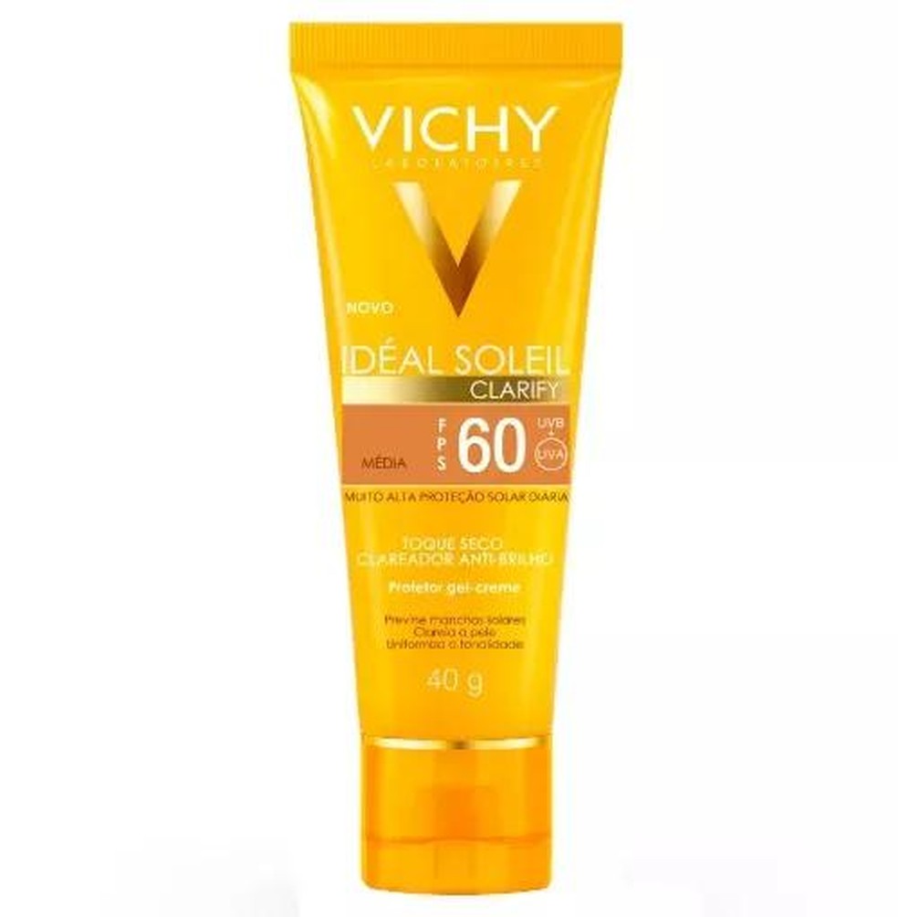 Protetor Solar Facial Idéal Soleil Clarify FPS 60, Vichy, 40g, R$ 89,90 (Foto: Divulgação) — Foto: Marie Claire