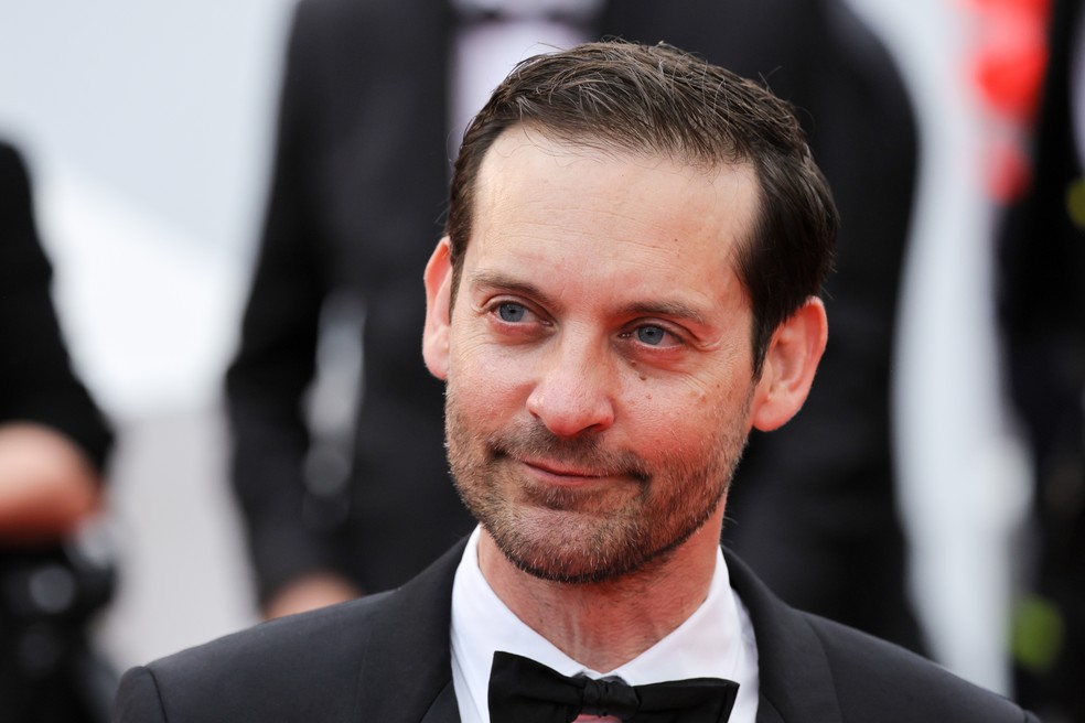 O ator Tobey Maguire no Festival de Cannes 2023 — Foto: Getty