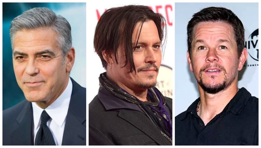 George Clooney, Johnny Depp e Mark Wahlberg