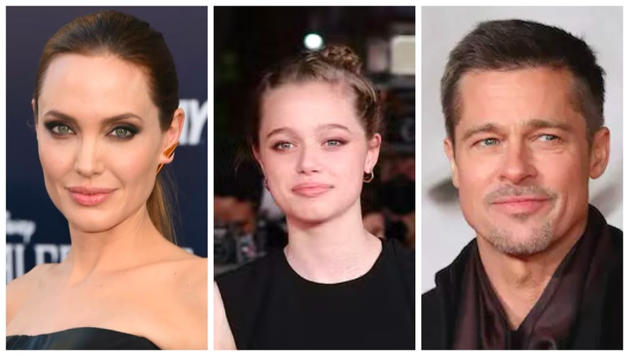Angelina Jolie, Shiloh e Brad Pitt