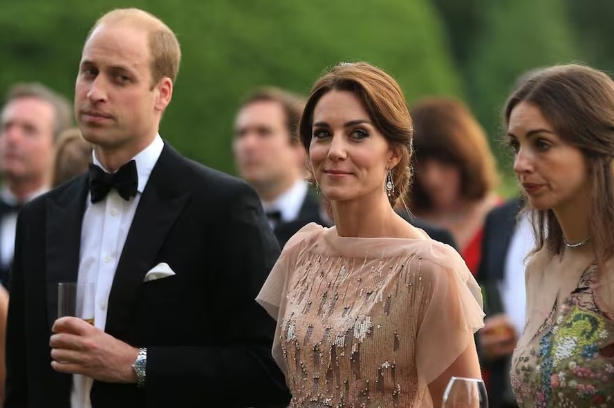 Príncipe William, princesa Kate Middleton e marquesa Rose Hanbury, o trio que ganhou repercussão mundial por suposto relacionamento extraconjugal