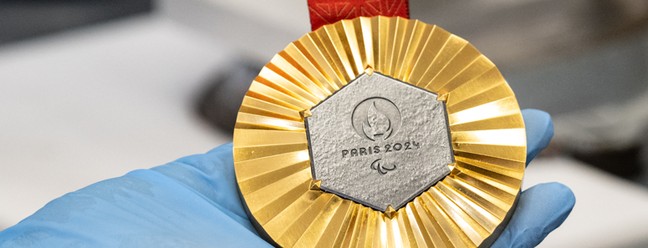 Medalha de Paris-2024 — Foto: AFP
