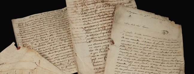 Cartas de espanhóis do século XVII e XVIII nunca foram entregues — Foto: Divulgação/Prize Papers Project
