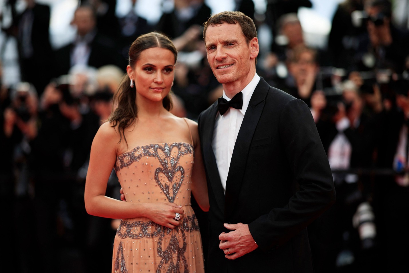 Alicia Vikander e o marido, o ator Michael Fassbender