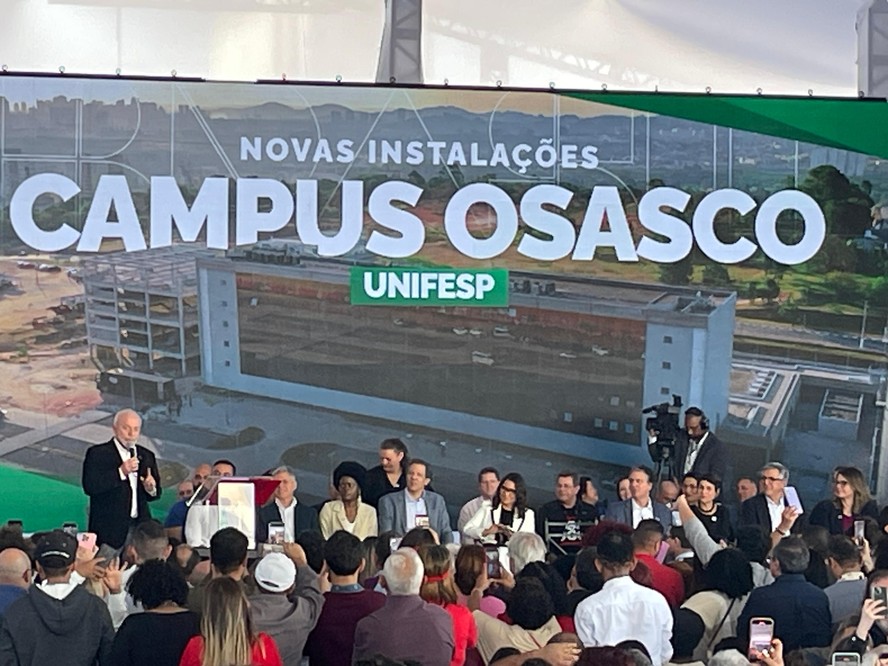 Presidente Lula rebateu críticas durante evento de inauguração de novo prédio no campus Osasco da Unifesp