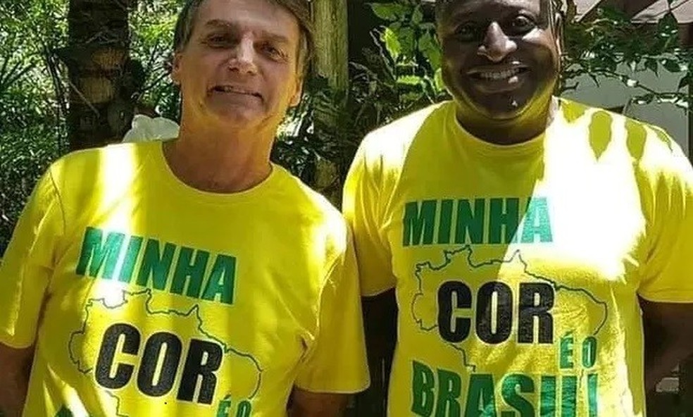  Jair Bolsonaro e Hélio Lopes — Foto: Reprodução