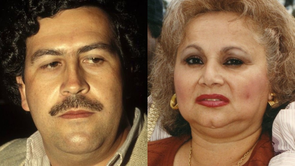Pablo Escobar e Griselda Blanco — Foto: Reprodução