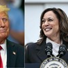 A vice-presidente dos EUA, Kamala Harris, e o ex-presidente Donald Trump - Arquivo AFP