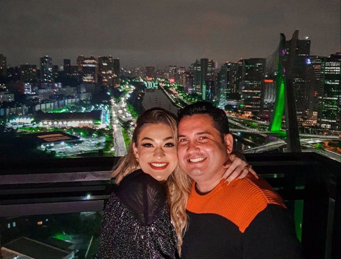 Leonardo Oliveira deixou a carreira como piloto de helicóptero na Força Aérea Brasileira (FAB) para trabalhar com Marília na internet — Foto: Reprodução/Instagram