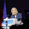 Marine Le Pen discursa após fim do primeiro turno das eleições legislativas na França - François Lo Presti/AFP