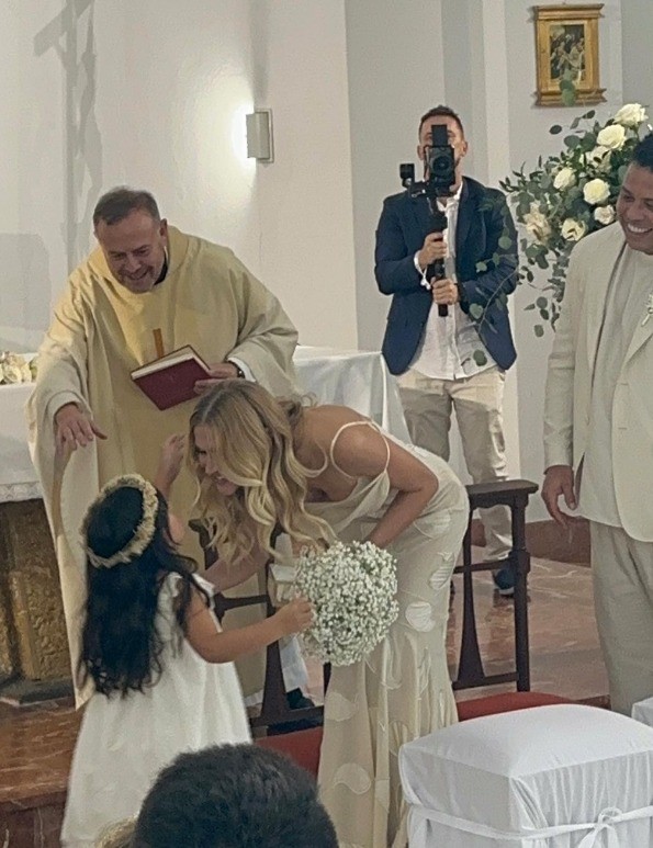 Foto mostra casamento entre Ronaldo e Celina Locks — Foto: Reprodução