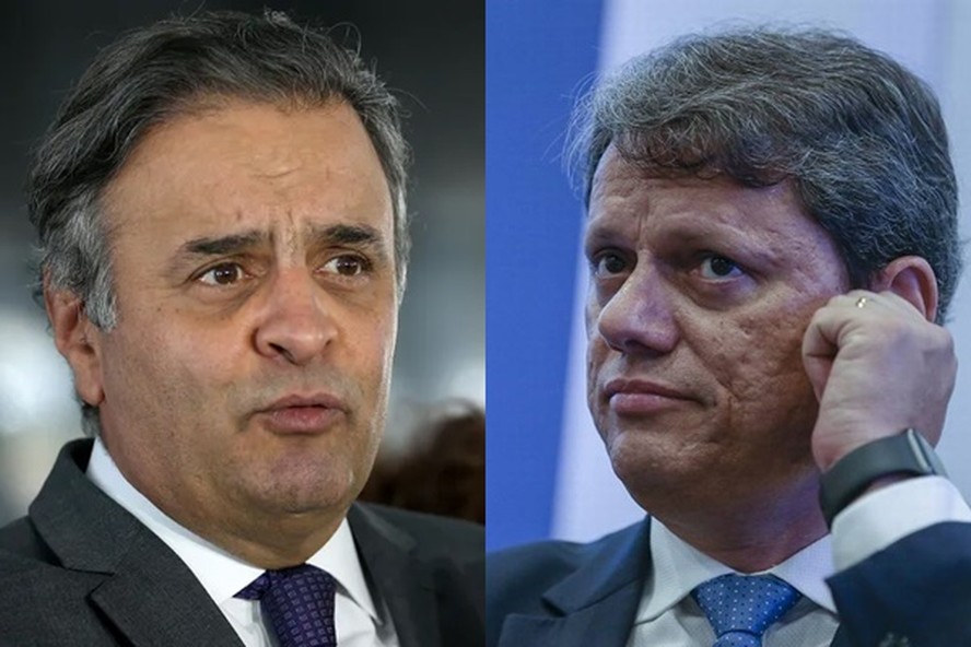 Aécio Neves e Tarcísio de Freitas