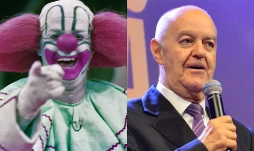 Wanderley Tribeck e o personagem Bozo