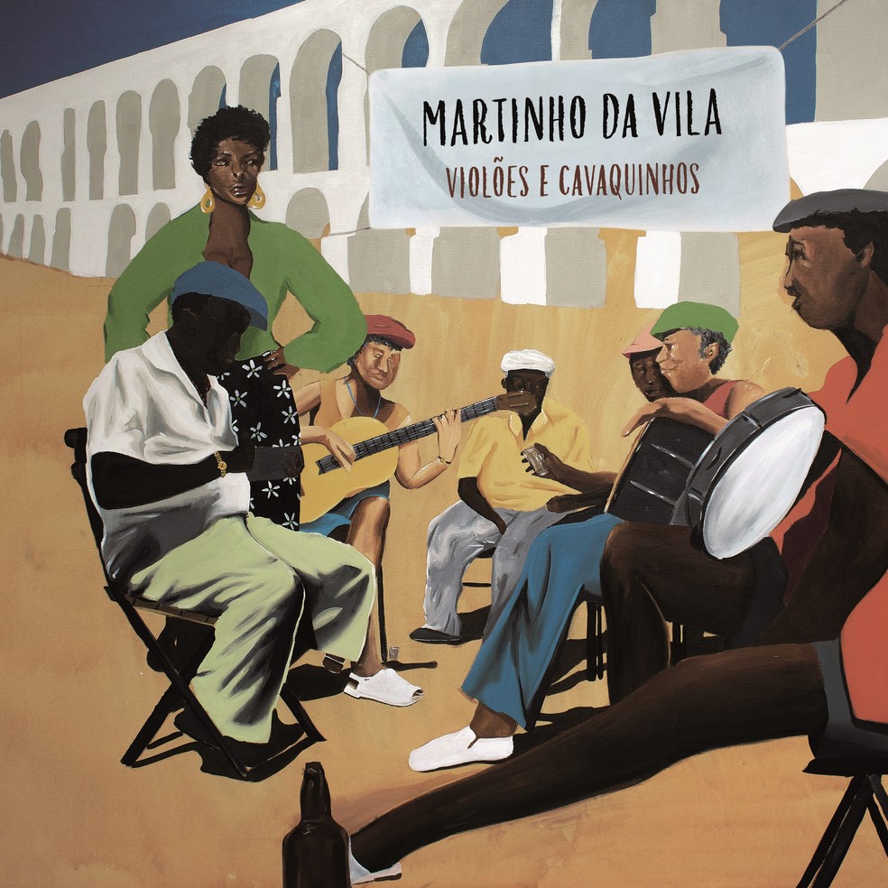 Capa do álbum ‘Violões e cavaquinhos’, de Martinho da Vila — Foto: Reprodução