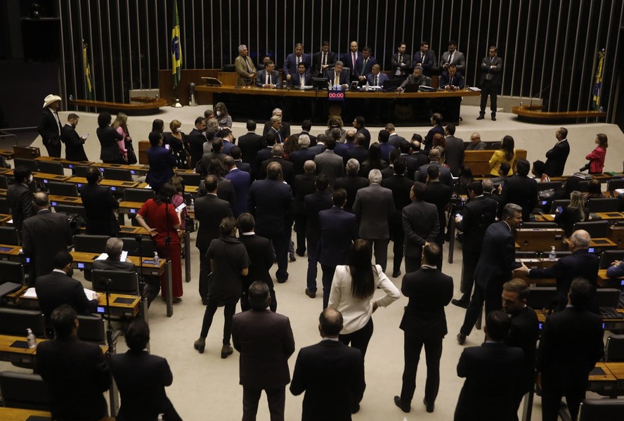 O plenário da Câmara dos Deputados