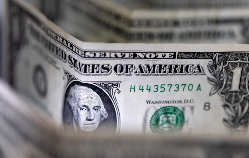 O dólar se fortalece em todo o mundo com a atração de capitais para a maior economia do mundo com alta dos juros pelo Fed Reuters/14-2-2022 — Foto:         