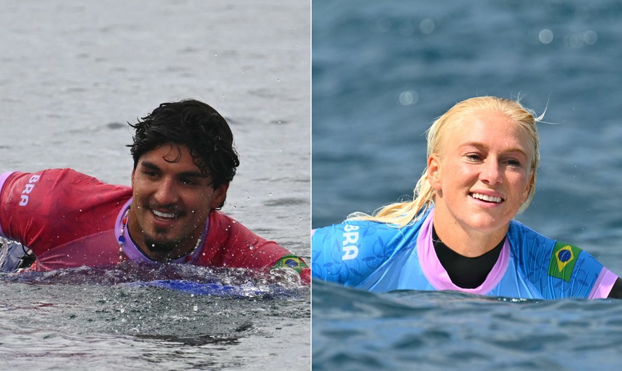 Gabriel Medina e Tatiana Weston-Webb