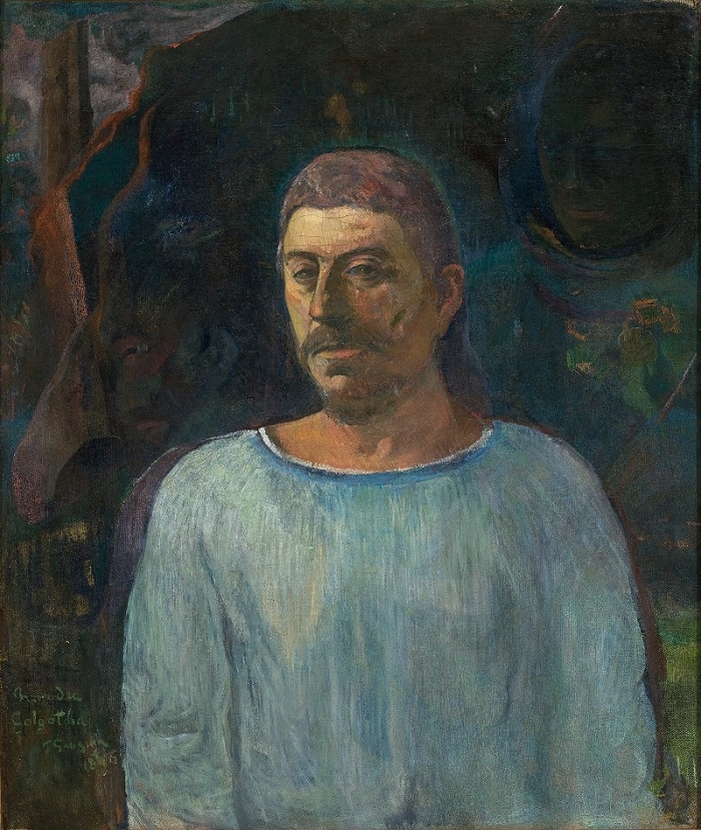 Autorretrato de Paul Gauguin (perto do Gólgota), de 1896 — Foto: Divulgação/Masp